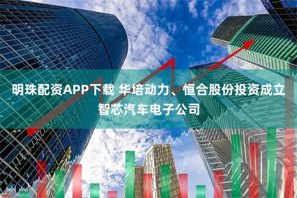 明珠配资APP下载 华培动力、恒合股份投资成立智芯汽车电子公司
